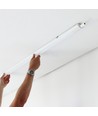 Limea slim vandtæt 45W komplet LED armatur - 150 cm, gennemfortrådet, IP65, 230V