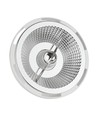 10W GU10 AR111 LED spot - 20° spredning, 5 års garanti, hvid