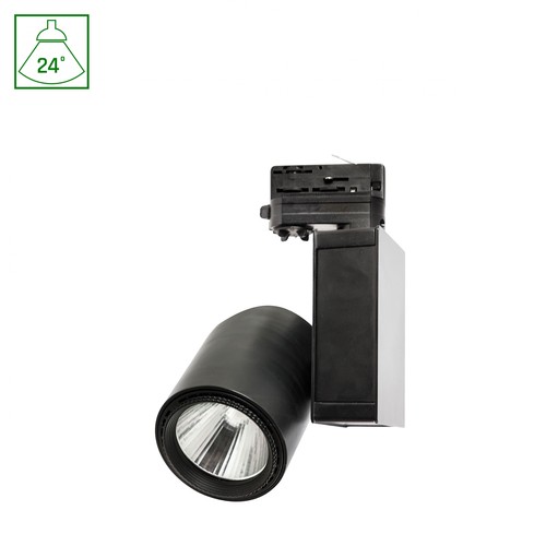 MADARA LED 30W - COB, 230V, 24°, IP20, Varm Hvid, Skinne, Lys, Sort