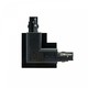 SPS RECESSED CONNECTOR L LEFT BLACK SPECTRUM