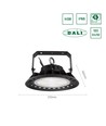 100W PLATEO 3 DALI LED high bay - 230V, IP65, DALI dæmpbar