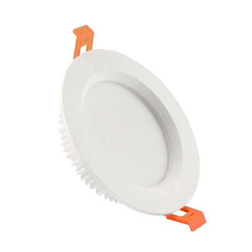 12W Ø14cm indbygningspanel - IP44 vådrum, Hul: Ø11cm, hvid, 5 års garanti