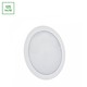 12W Ø17cm 2-i-1 indbygningspanel / påbygningspanel - 125lm/W, 3000K, rund, hvid kant