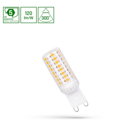 LED 4.2W G9 230V - Varm Hvid, Premium, Spectrum