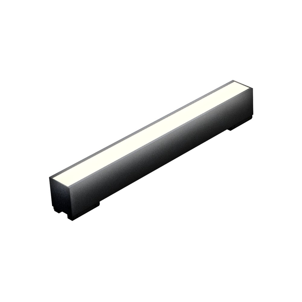 12W System Line S lineært modul, 24V - 33,7cm, RA90, 3000K, Osram LED, IP20, sort kabinet - Dæmpbar : Ikke dæmpbar, Kulør : Varm