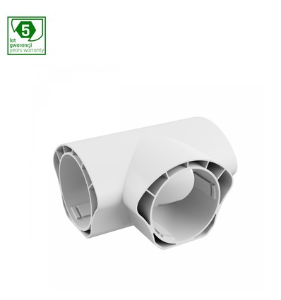 Limea Vario T-samler til vandtætte armaturer - Hvid, 5 års garanti, 120x60x70 mm