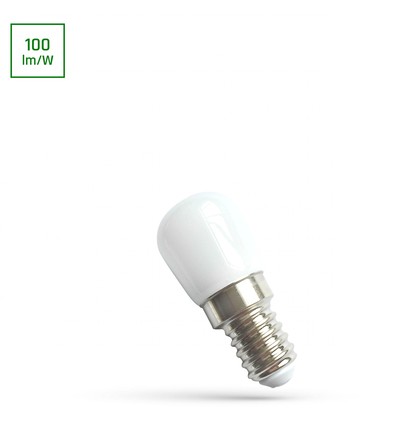 1,5W Mini pære - T26, Kold Hvid, 230V, E14, Spectrum