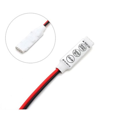 Mini RGB Controller - Til RGB 5050/3528 LED strips