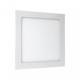 Algine Eco LED 12W 230V - firkantet, IP20, kold hvid, loftpanel, hvid ramme