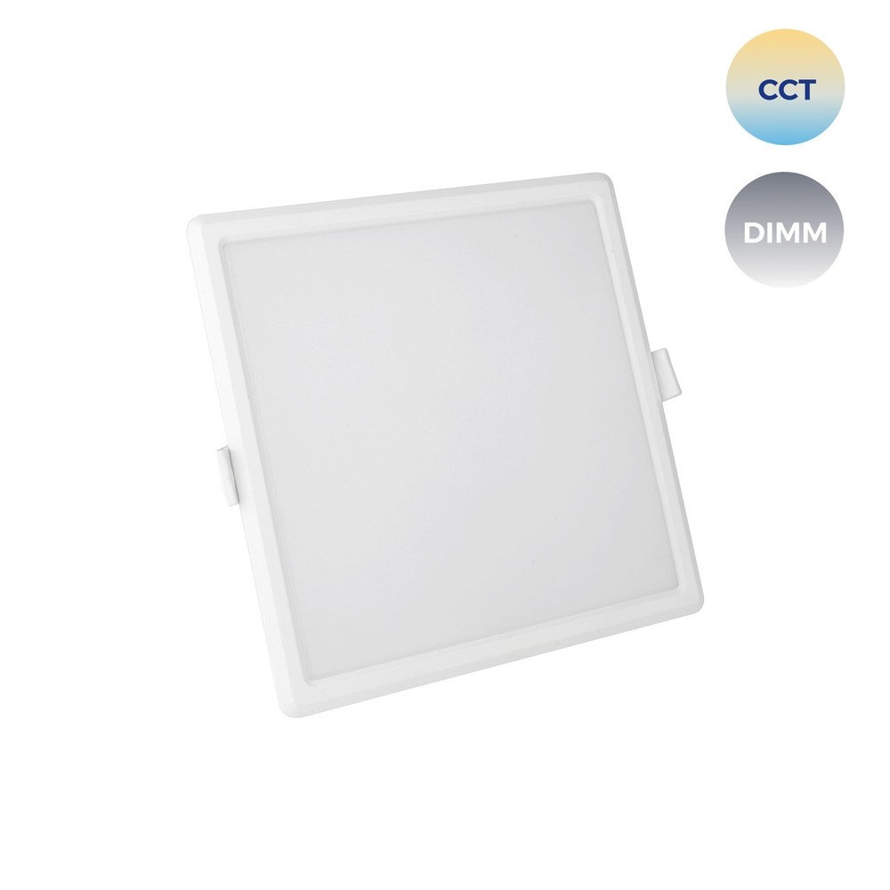 12W Algine Smart CCT indbygningspanel - Wi-Fi dæmpbar, 16,2x16,2 cm, firkantet, justerbar lyskulør