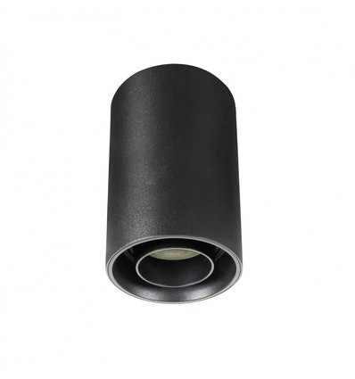 CHLOE SPOT GU10 SURFACE IP20 ROUND BLACK ADJUSTABLE