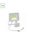 20W projektør med sensor - IP44, Varm hvid, hvid, med sensor