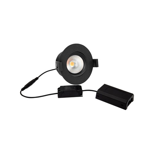 D8 Tilt360 Full Spectrum LED indbygningsspot RA97 - 2700K, Sort