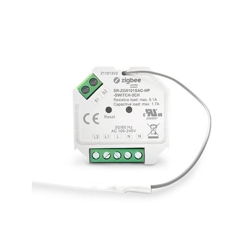 Mini ZigBee Dobbeltafbryder - 2 x 390W