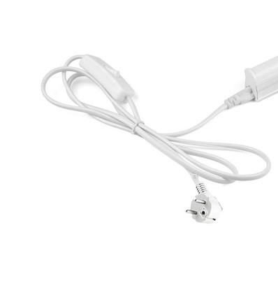 Outlet: 100 cm kabel til almindelig stikkontakt - Med afbryder og stik, passer til LEDlife Easy-Grow