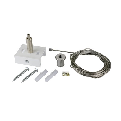 Ophængs wire til 3-faset skinner - Hvid, 3m, Spectrum, 1 stk.