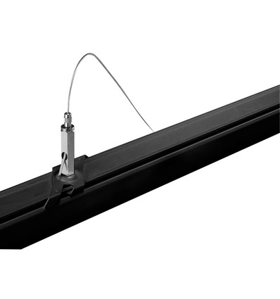 Ophængs wire til 3-faset skinner - Sort, 8m, Spectrum, 1 stk.