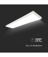 V-Tac 120x30 LED panel - 40W, 4000lm, indbygget i hvid ramme