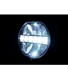 108W 7" Beam HEXA, LED fjernlygte - E-godkendt, dual positionslys, arbejdslampe
