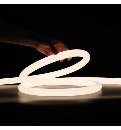 10W pr. meter Varm hvid D15 CLIP-ON Neon Flex LED - 230V, IP67