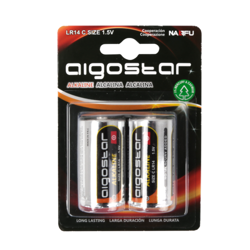 Alkalisk Batteri LR14C 1.5V - 2-pak