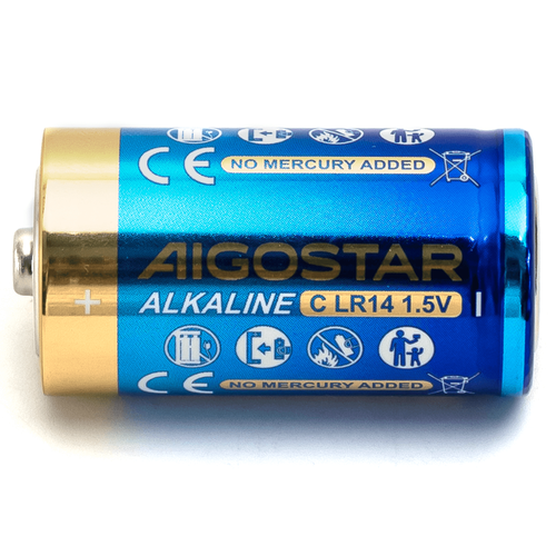 2 stk. Alkaline Batteri - LR14C, 1.5V