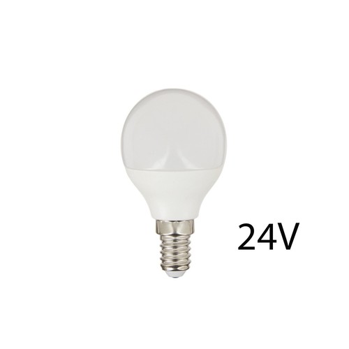 E14 2W LED pære - 24V DC, P45