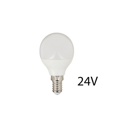 E14 2W LED pære - 24V DC, P45
