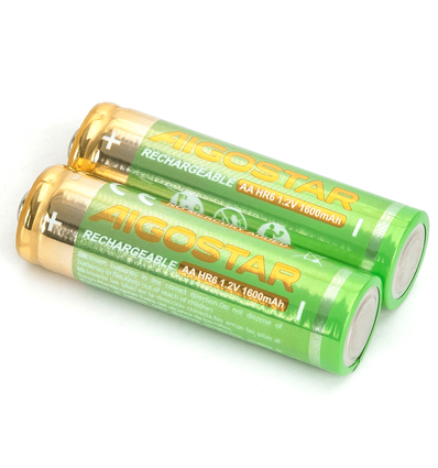 2 stk. Genopladeligt AA Batteri - 1600mAh, 1.2V