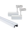 LEDlife SLIM 1 meter skinne til skinnespots - Hvid, inklusiv 2 stk. hvide SLIM skinnespot, komplet sæt