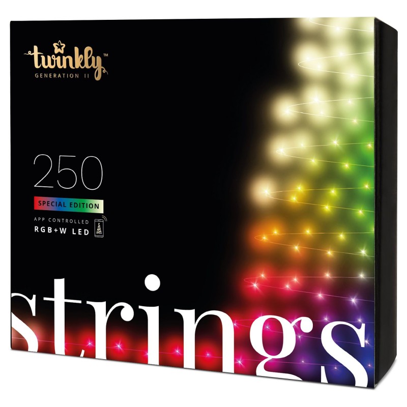 Twinkly Strings App Styret Lyskæde Med 250 RGBW Lys - WiFi/BT
