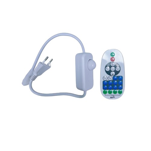 Ledningsdæmper - Inkl. endeprop og fjernbetjening, til 230V CLIP-ON 8x16 Neonflex, maks. 50 m