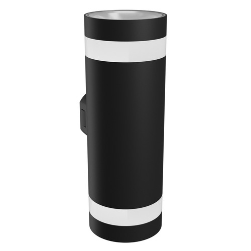 18W Torre ring væglampe - IP54 udendørs, Rund, CCT, Sort, Op/ned, 3 lyskulører, inkl. lyskilde