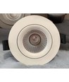 9W Ø11,5cm indbygningsspot RA90 - 12V-24V, Hul: Ø9,5 cm, Mål: Ø11,5 cm, Hvid kant