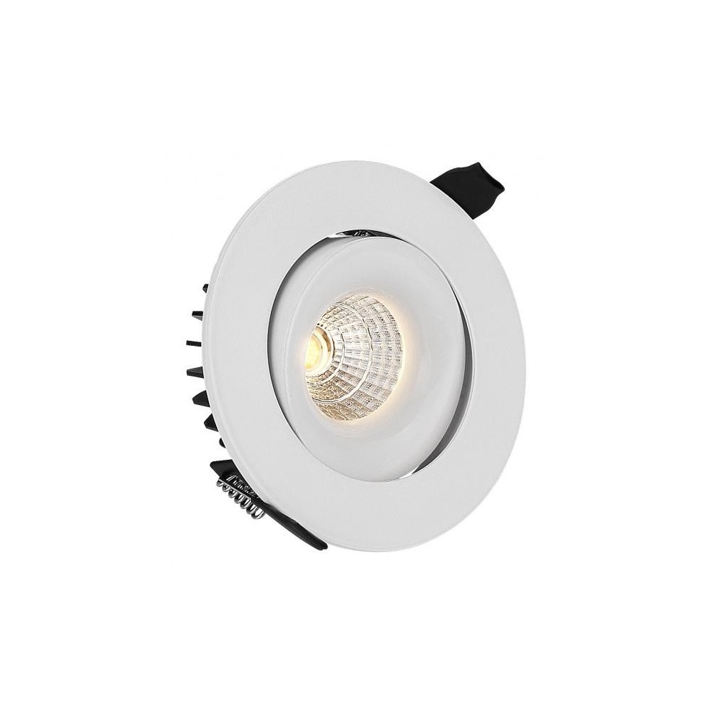 LEDlife 9W indbygningsspot - Hul: Ø9,5 cm, Mål: Ø11,5 cm, RA90, hvid kant, 12V-24V - Dæmpbar : Ikke dæmpbar, Kulør : Varm