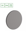 Spectrum Ø18cm CCT væglampe - 12W, 3 lyskulører, IP44 udendørs, grå, 230V