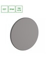 Spectrum Ø25cm CCT væglampe - 18W, 3 lyskulører, IP44 udendørs, grå, 230V