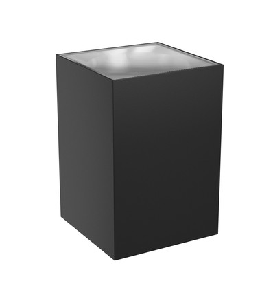 9W Torre væglampe - IP54 udendørs, CCT, firkantet, 3 lyskulører, sort, inkl. lyskilde