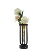 Outlet: Blomstervase med LED lys Inde/ude - Sort, dæmpbar, IP54 udendørs
