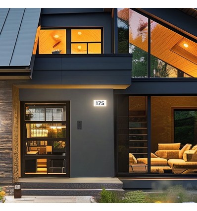 8W CCT væglampe - IP54 udendørs, 20x10cm