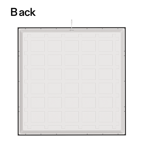 60x60 bagbelyst CCT LED panel - 36W, sort kant, 140lm/W