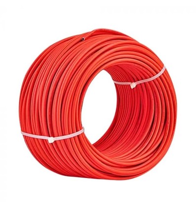 Solcellekabel 50m 4mm2 kabel til solceller - Rød, H1Z2Z2-K, DC 1,5KV