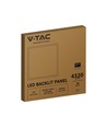 60x60 LED panel, 36W - Højde:33mm, Hvid kant