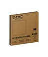 V-Tac 60x60 bagbelyst LED panel - 36W, hvid kant