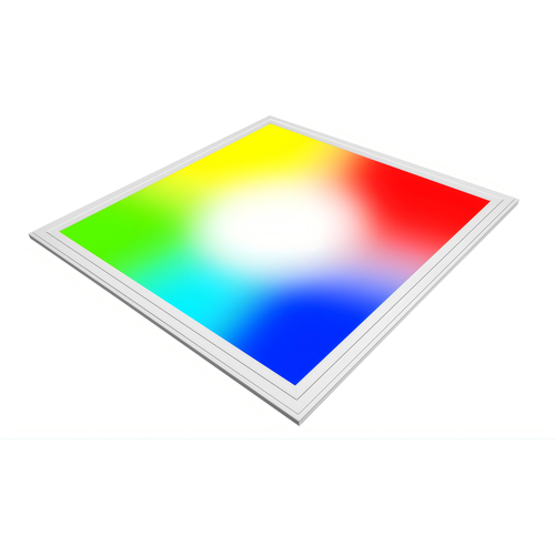 60x60 Zigbee RGB+CCT LED panel, 36W - Højde:13mm, Hvid kant