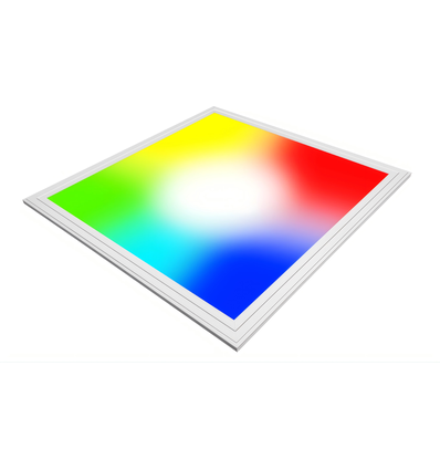 60x60 Zigbee RGB+CCT LED panel, 36W - Højde:13mm, Hvid kant