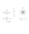 2.8W D1 Gen3 Full Spectrum LED indbygningsspot RA97 - 3000K, Hvid