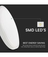 18W LED sensorlampe - IP20 indendørs, Samsung LED chip, mikrobølge sensor, inkl. lyskilde