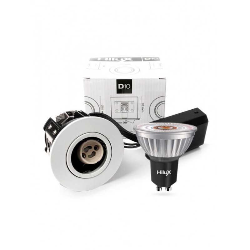 Hilux D10 R6 LED Indbygningsspot 5,5W 2700K Ra99 - Hvid