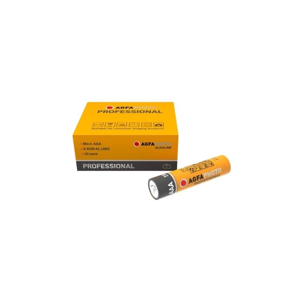 AAA 10-pak AgfaPhoto Professional batteri - Alkaline, 1,5V